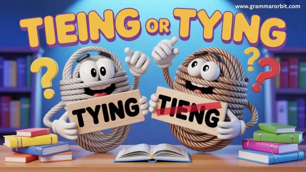 Tieing vs Tying: Why So Many People Get It Wrong