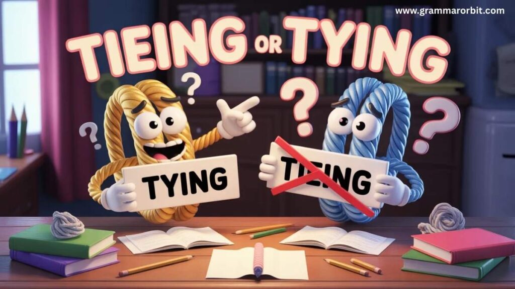 Tying vs Tied: A Quick Clarity Check