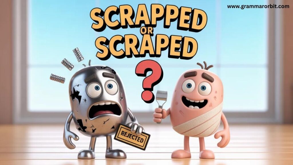 Scrapped vs Scraped Grammar Rules