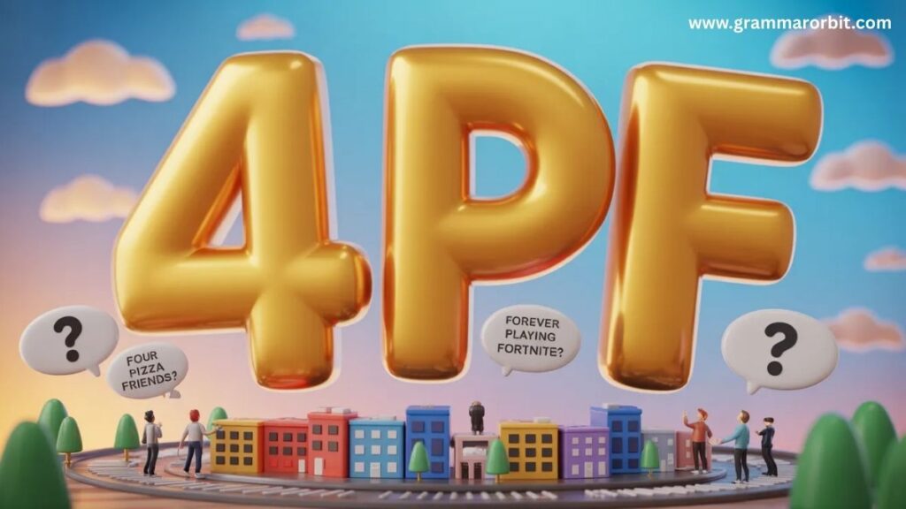 Table: Where You’ll Meet 4PF Most Often