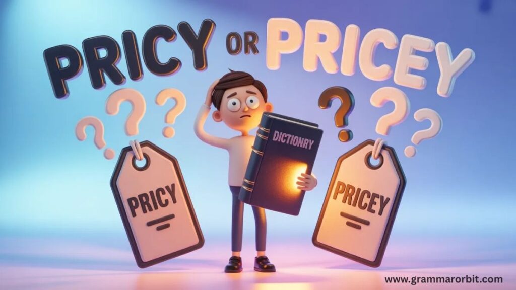 Common Mistakes with Pricy or Pricey