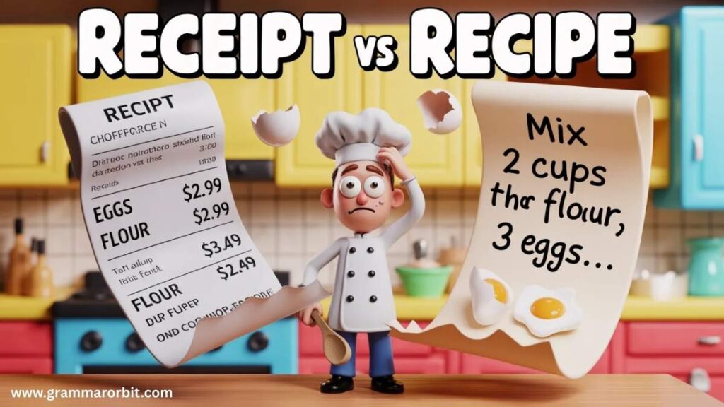 Receipt vs Recipe in 18th–19th Century Cookbooks