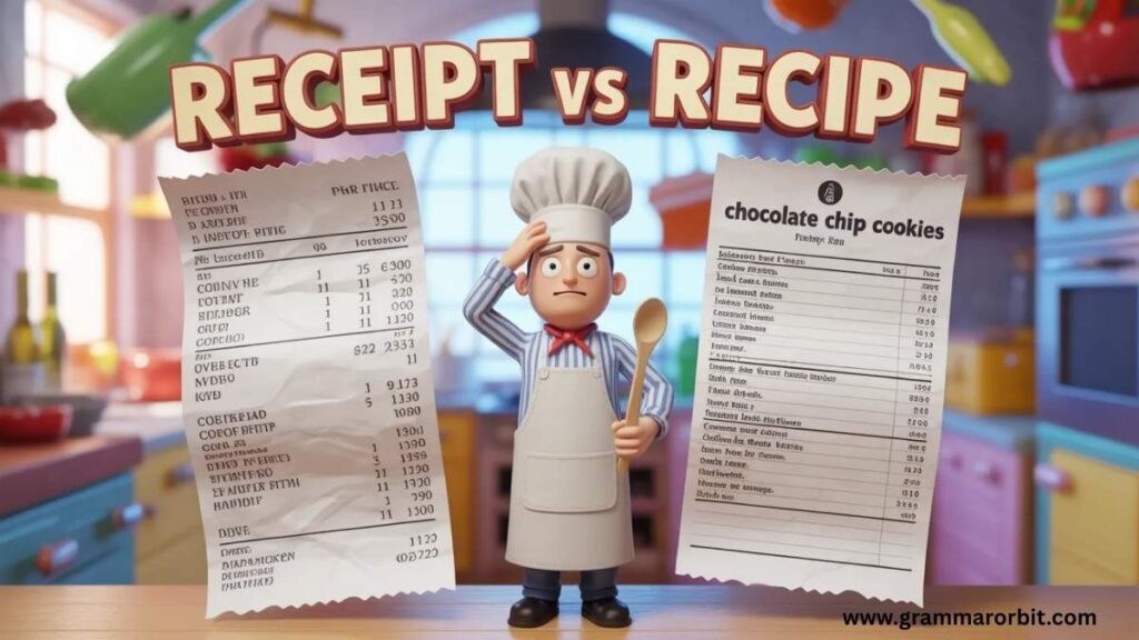 Receipt as a Culinary Term