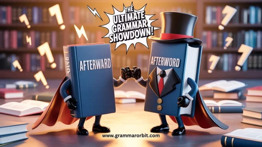 Difference Between Afterward and Afterword With Examples in Context