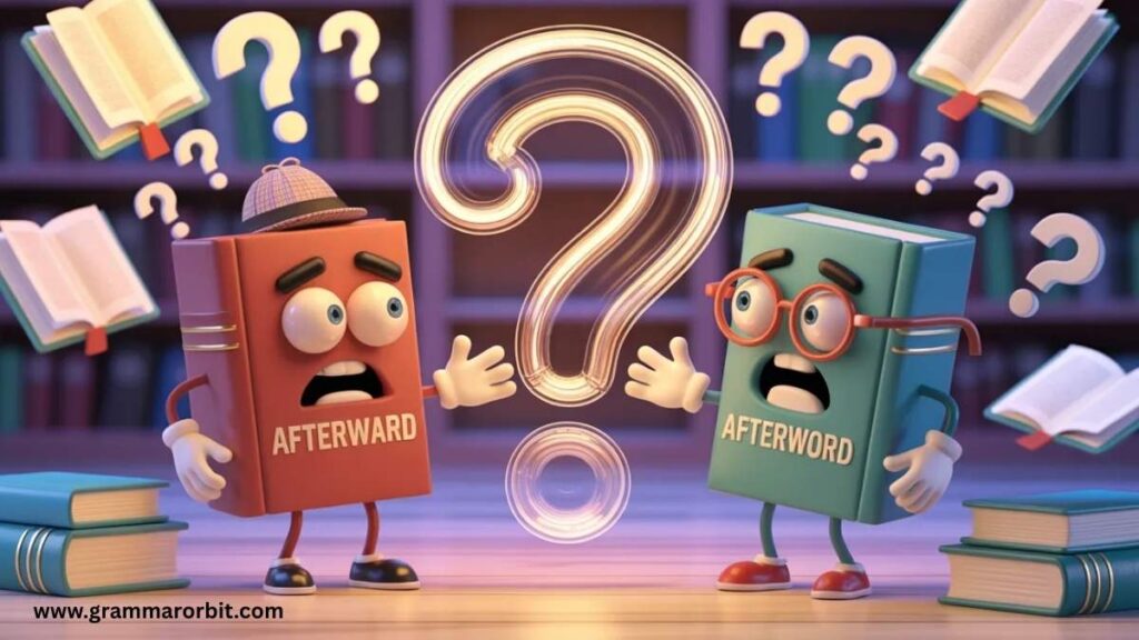 Common Mistakes With Afterward and Afterword