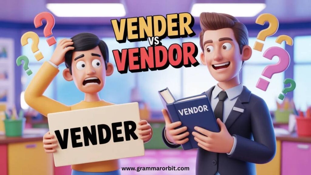 Where the Word Vendor Came From