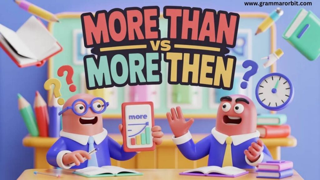 When “More Then” Appears