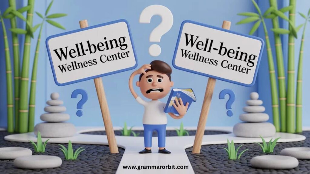 Comparing Wellbeing, Well-Being, and Well Being