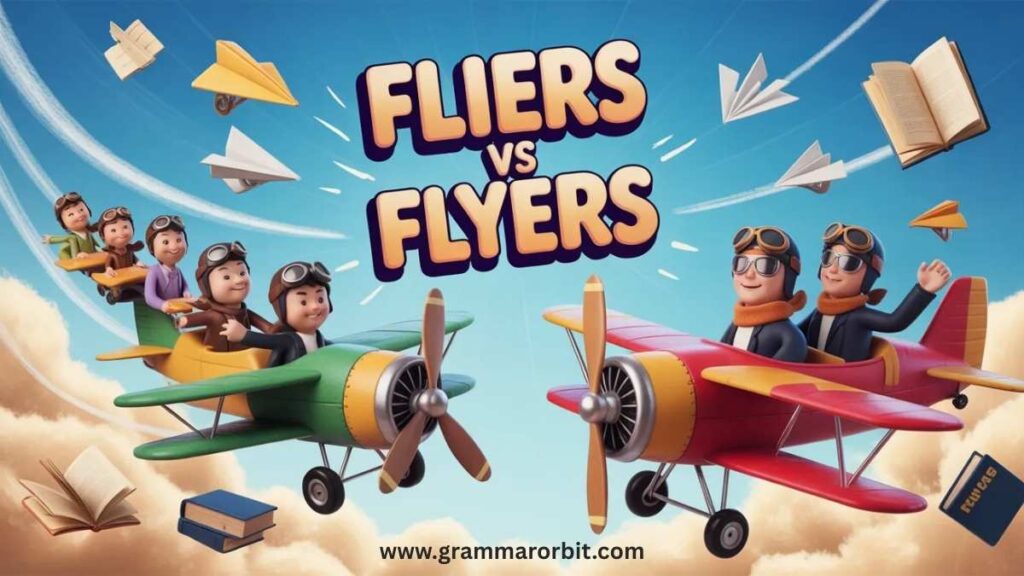Fliers vs Flyers Which Spelling Is Correct?