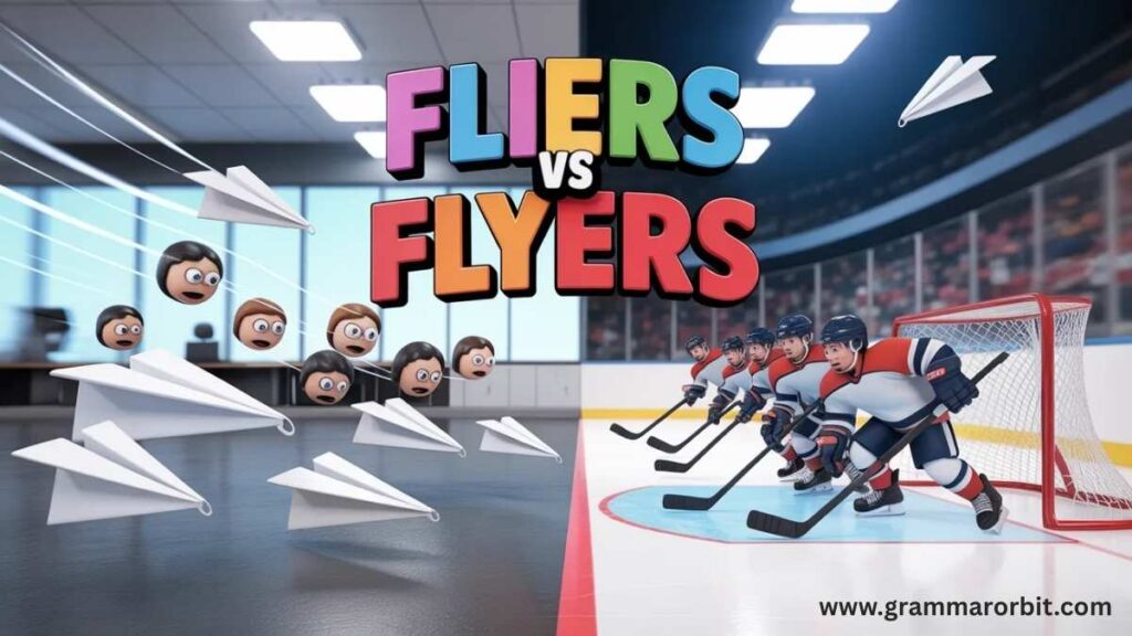 When you mean a printed advertising leaflet