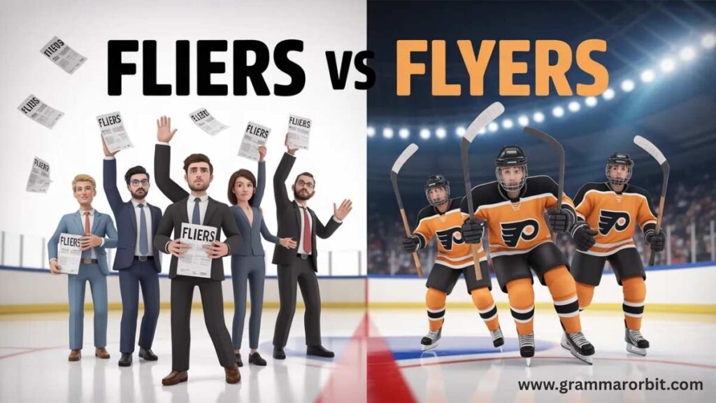 Are fliers and flyers interchangeable