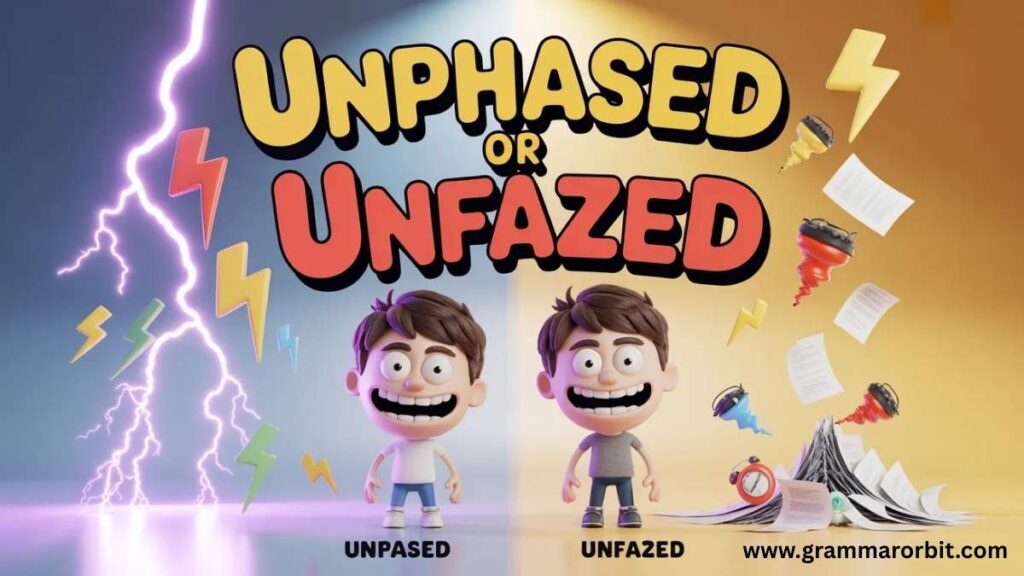 Unphased or Unfazed Explained Avoid Common Mistakes