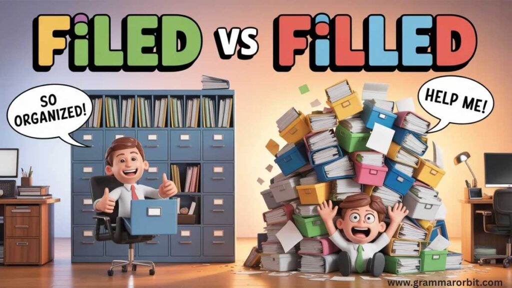 Filed vs Filled What’s the Real Difference?