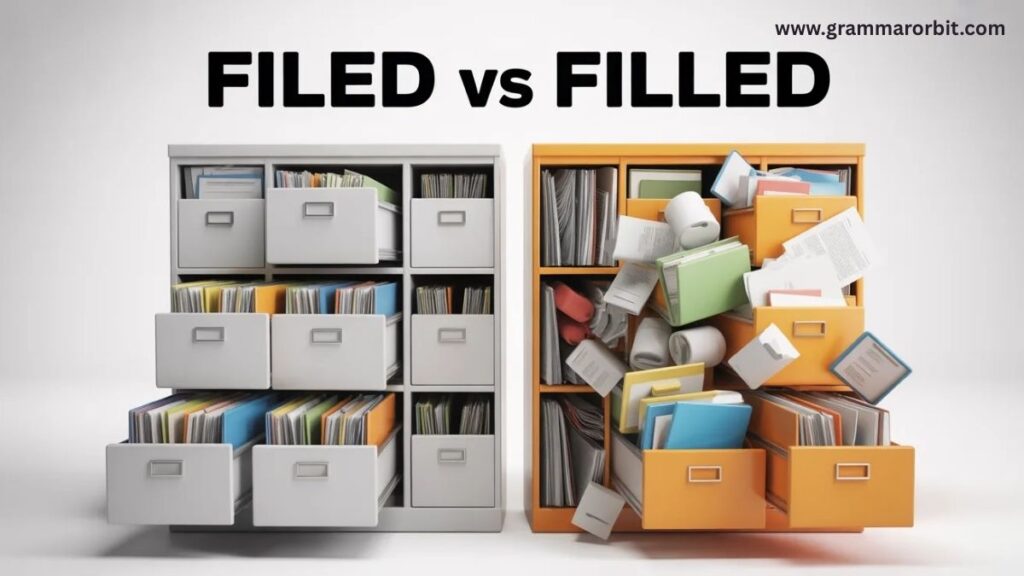 What Does Filed Mean?