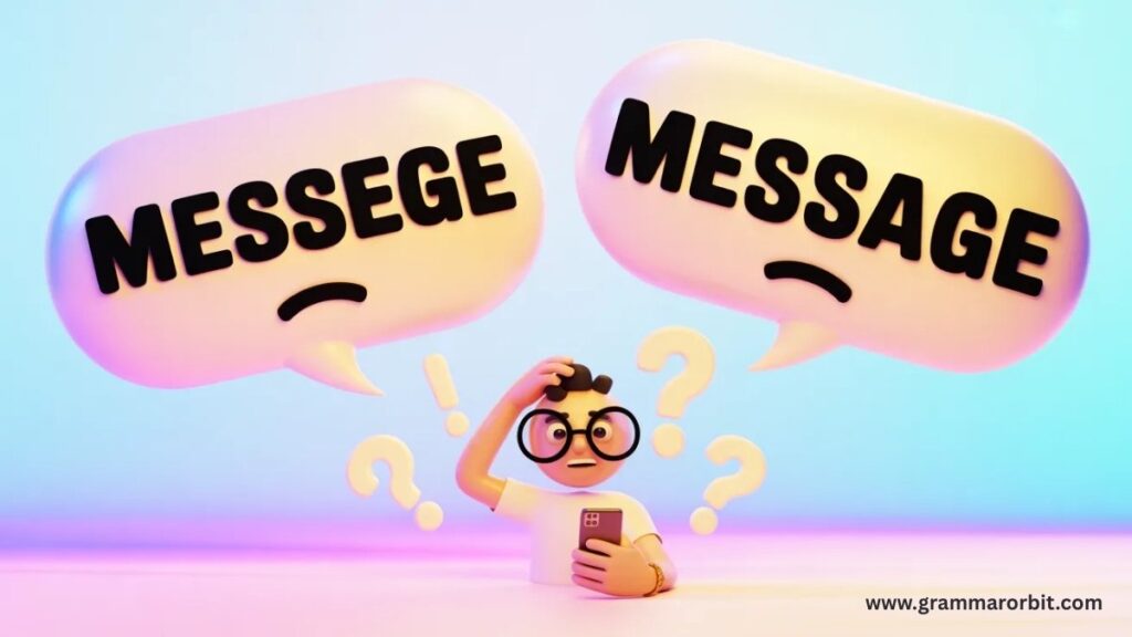 Quick Answer: Messege or Message?