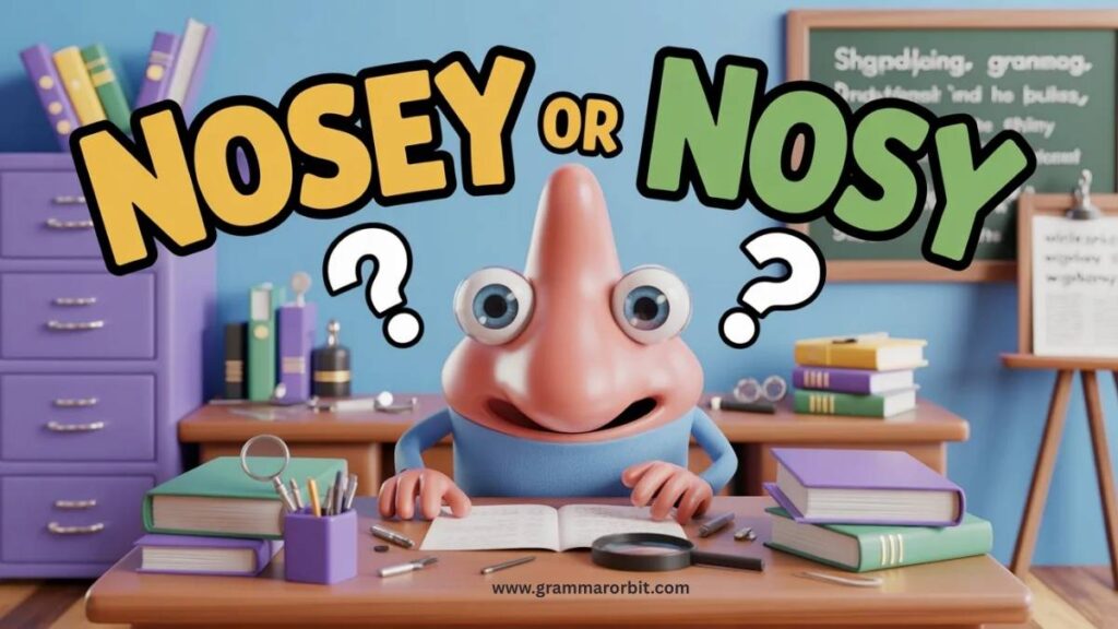 Why People Confuse Nosey and Nosy
