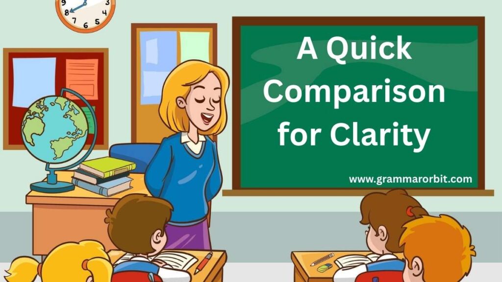 A Quick Comparison for Clarity