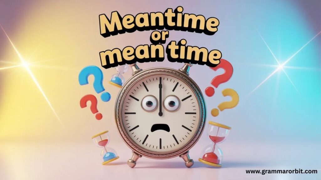 In the Meantime vs In the Mean Time