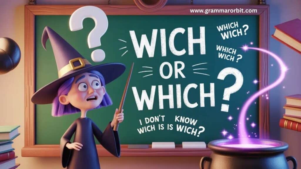 wich or which examples Quick Reference Table