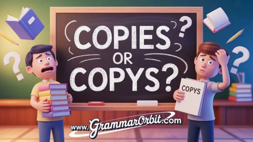 Copys or Copies A Complete Grammar Guide