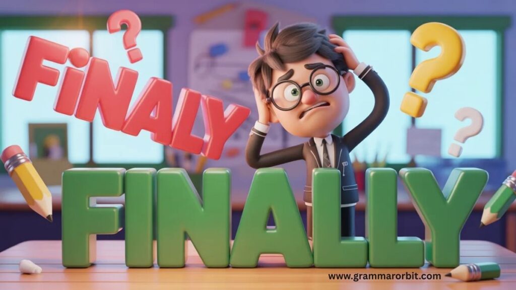 Finaly or Finally The Simple Answer Fully Explained