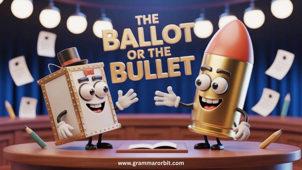Historical Context and Origin of The Ballot or the Bullet