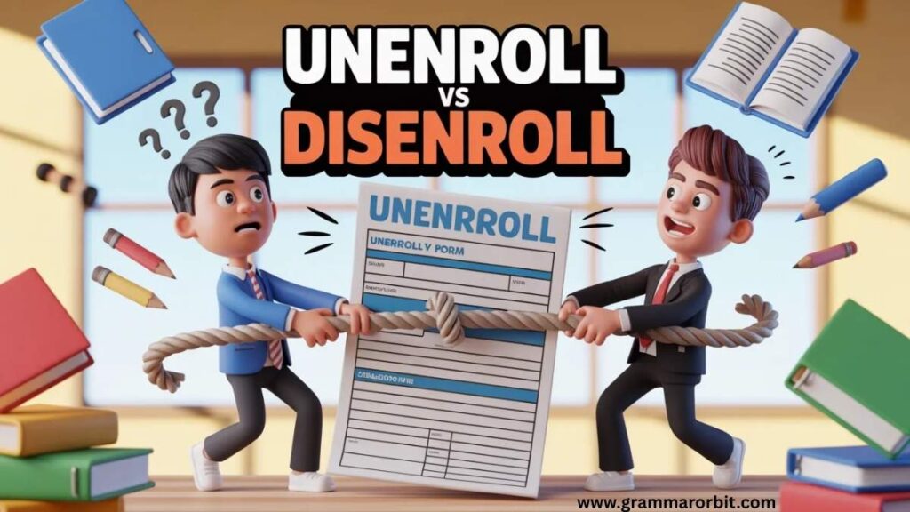 Unenroll vs Disenroll Which One is Correct