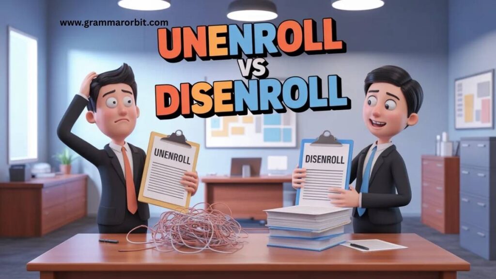 The Key Difference Between Unenroll and Disenroll