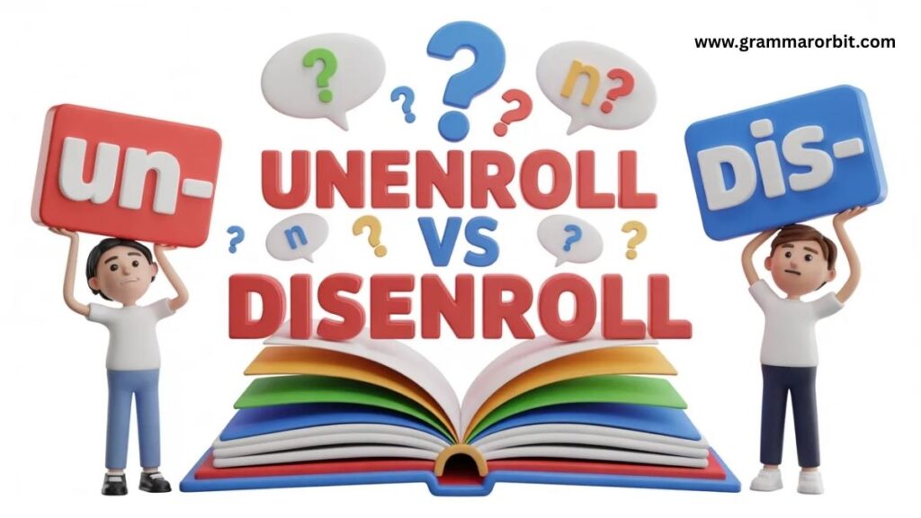 Examples of Unenroll vs Disenroll in Everyday Sentences