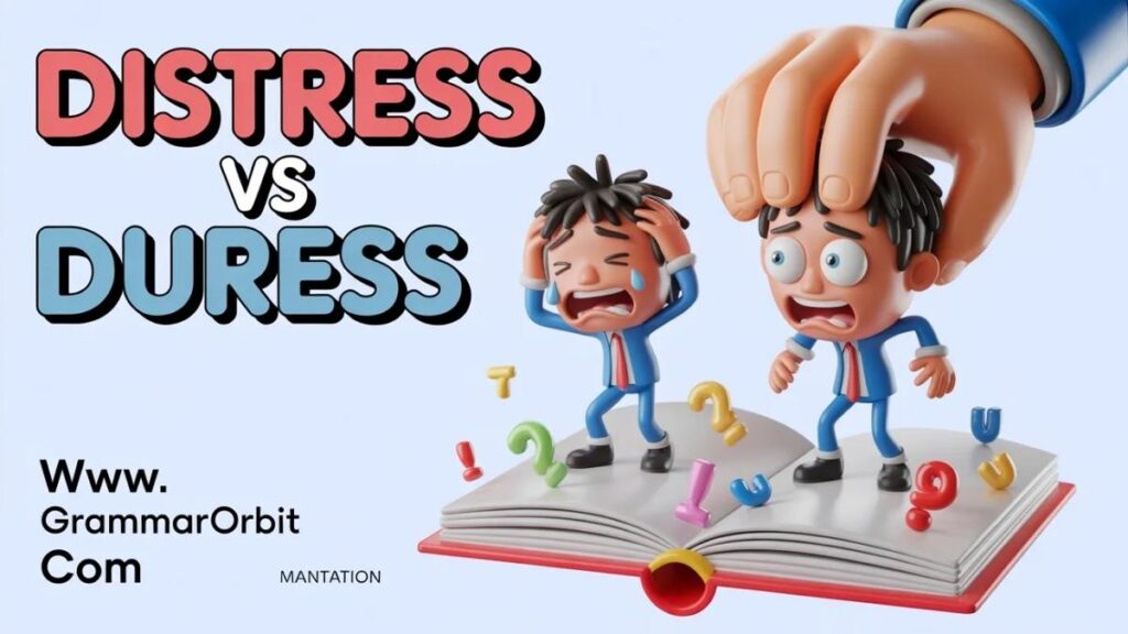 Why People Confuse Distress and Duress