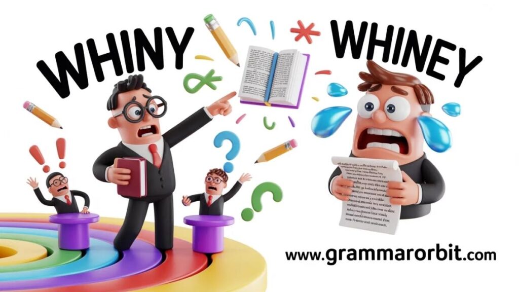 Whiny vs Whiney in Everyday Writing