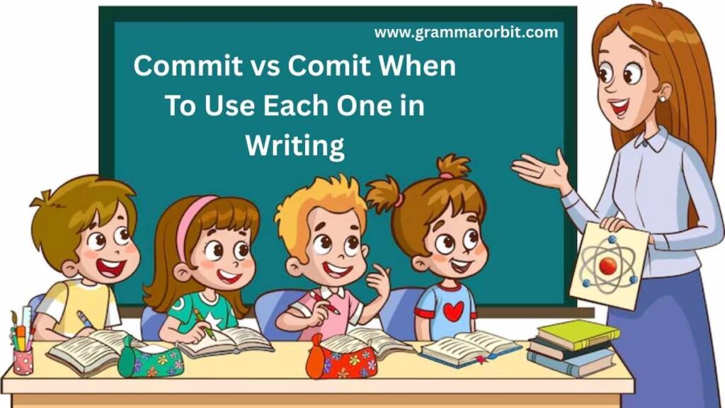 Commit vs Comit When To Use Each One in Writing
