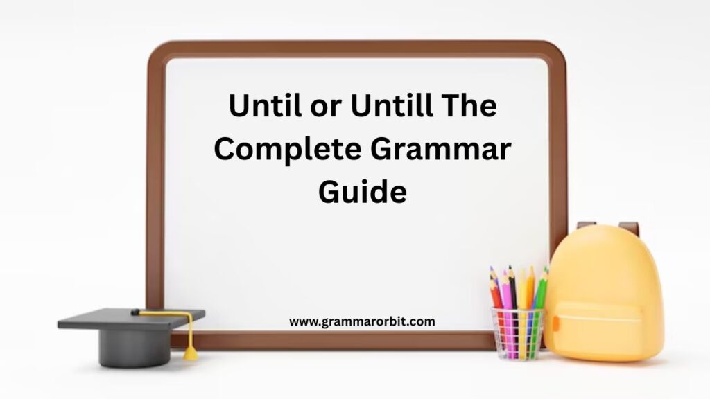 Until or Untill The Complete Grammar Guide