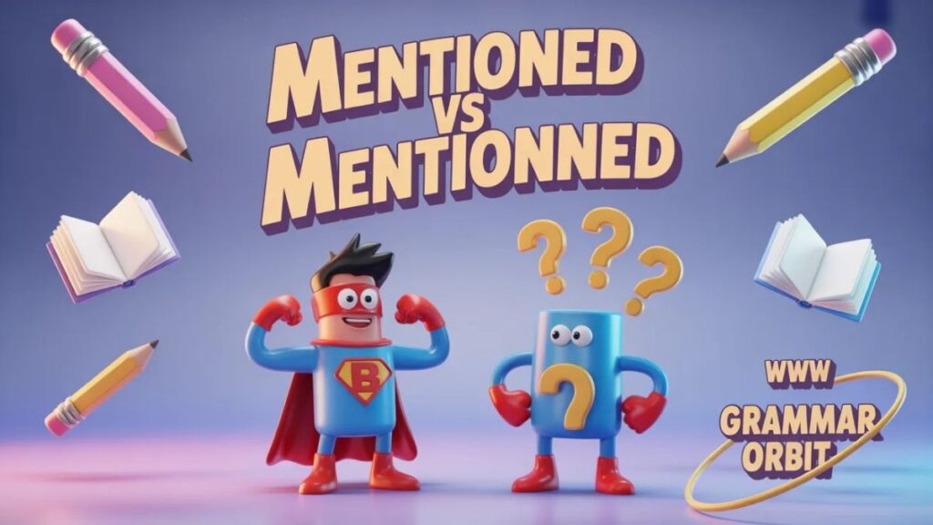 Mentioned vs Mentionned the Complete Guide
