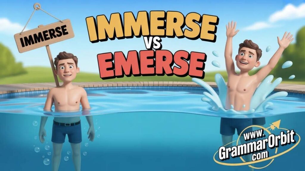 Immerse Vs Emerse When To Use Each One in Writing