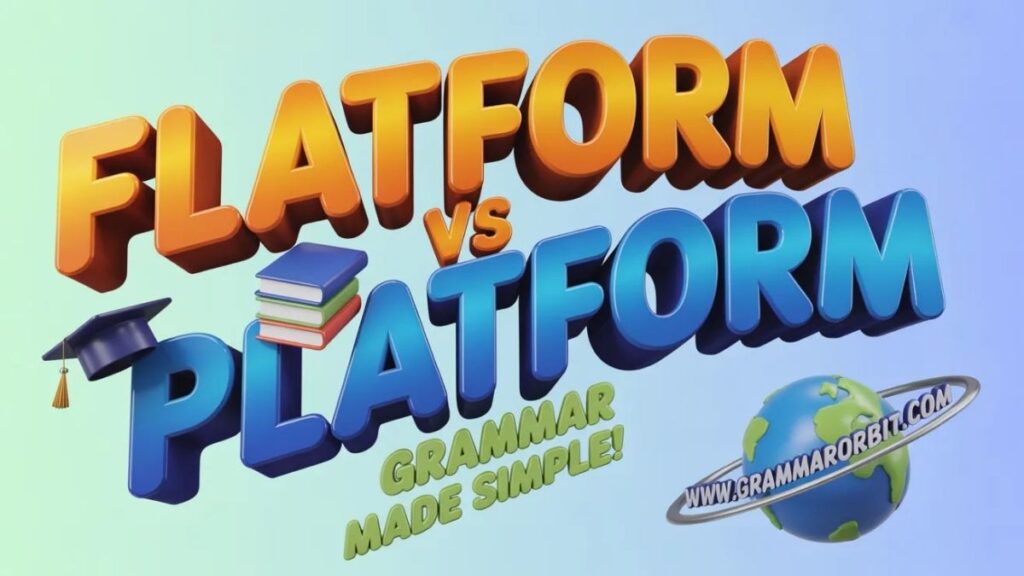 Platform meaning in shoes compared to flatform meaning