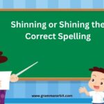 Shinning or Shining the Correct Spelling