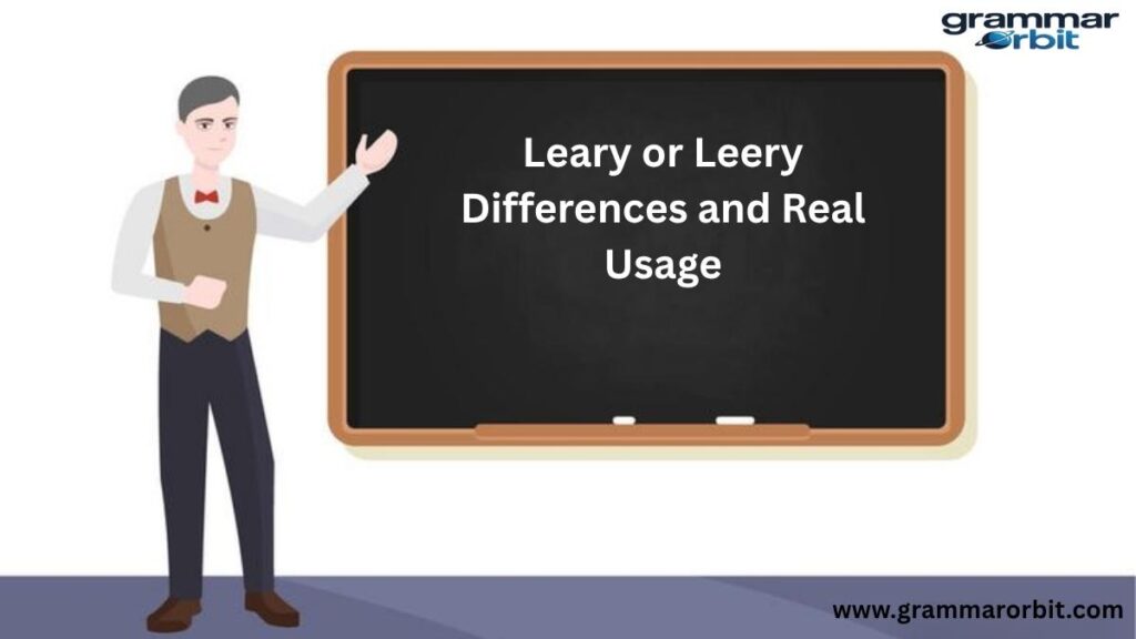 Leary or Leery Differences and Real Usage